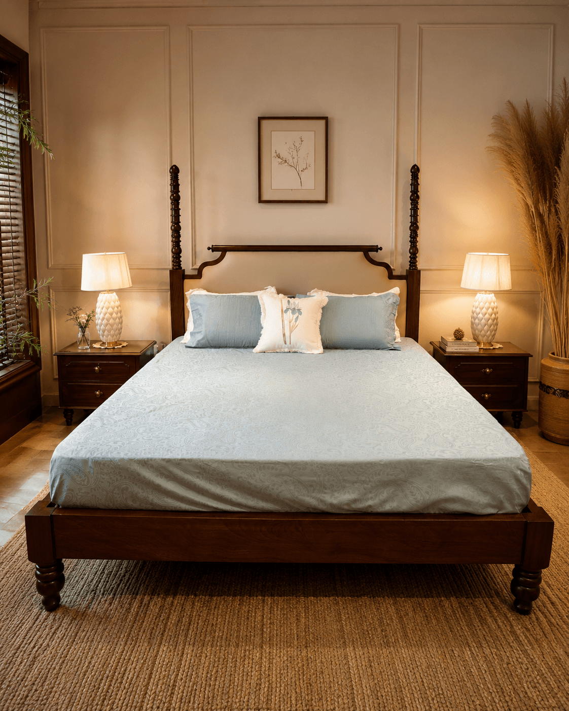 Jacquard Floral Bedsheet