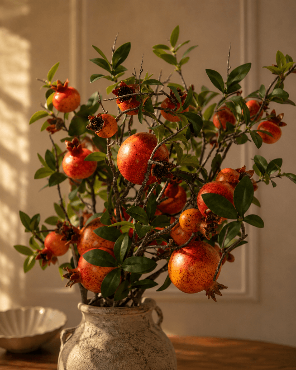 Orange Pomegranate Artificial stem