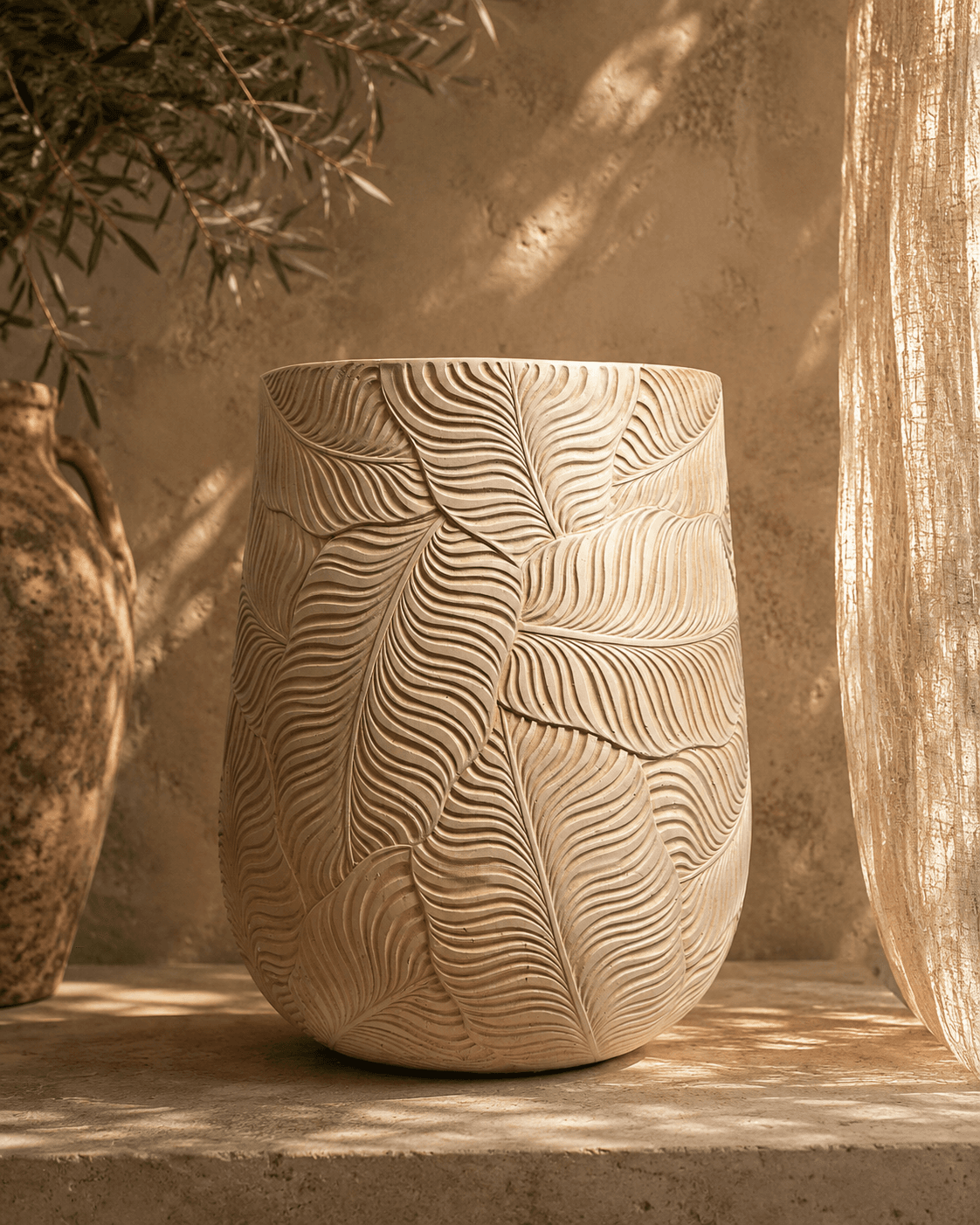 Leaf Clay Planter
