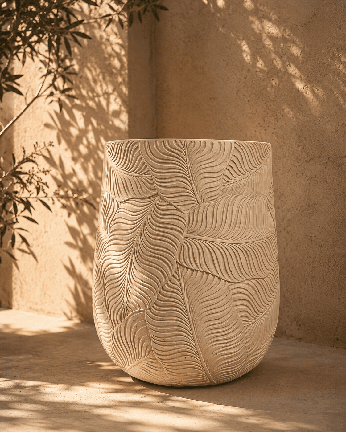 Leaf Clay Planter