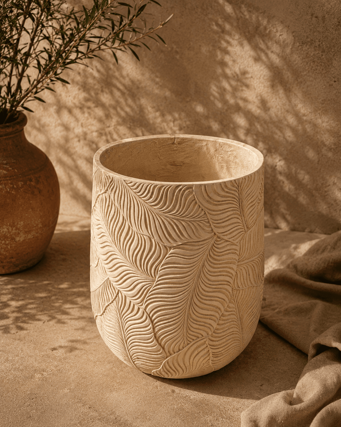 Leaf Clay Planter